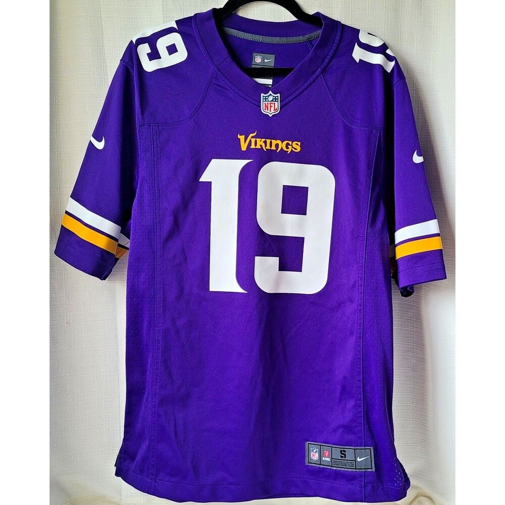 Minnesota Vikings Adam Thielen Nike Jersey Small Purple NFL On Field #19 Adult